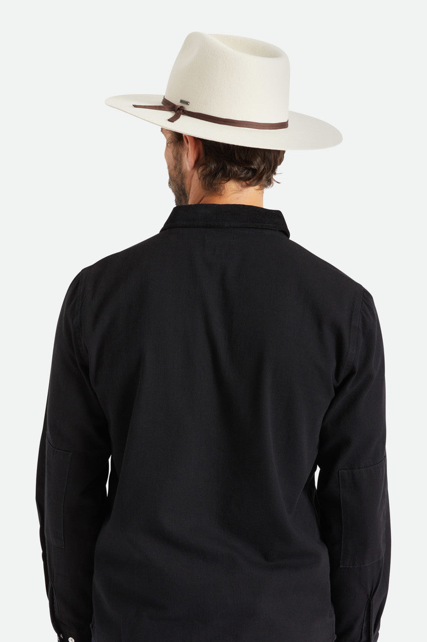 Sombreros Brixton Cohen Cowboy Hombre Blancos | OHWCGR758