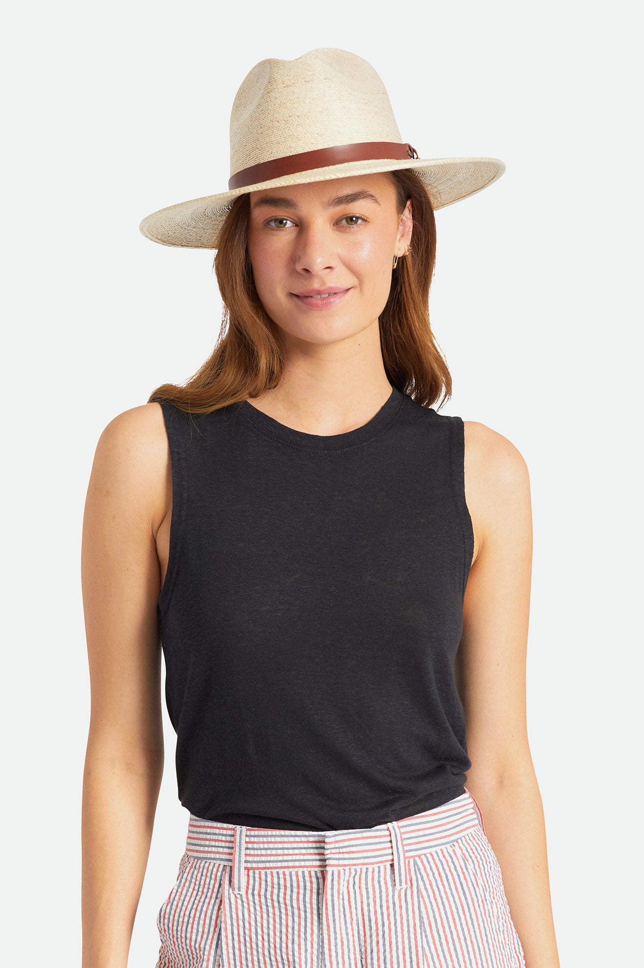 Sombreros Brixton Field Proper Straw Hat Mujer Beige | AXMIJT820