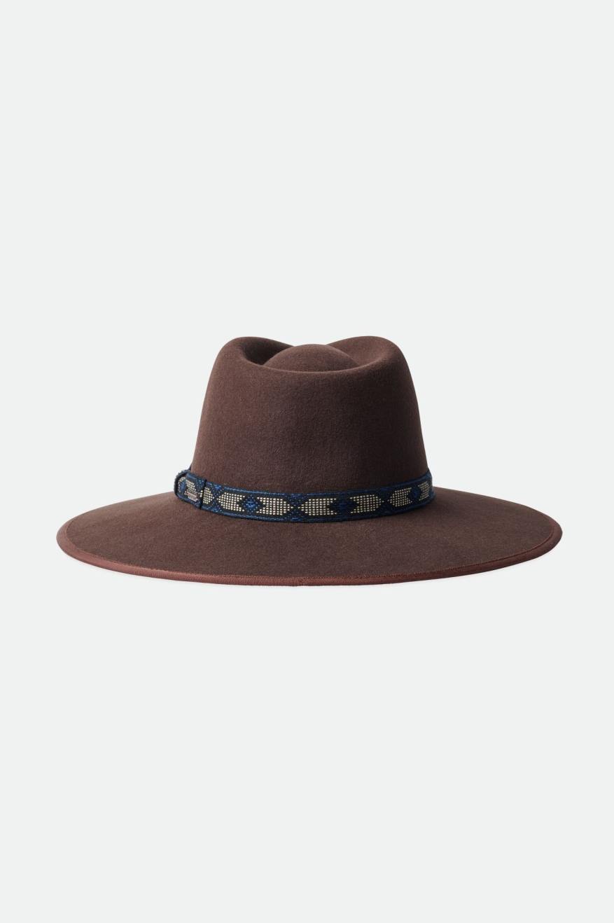 Sombreros Brixton Jo Rancher Hat Mujer Marrom Oscuro | PSFYGI798