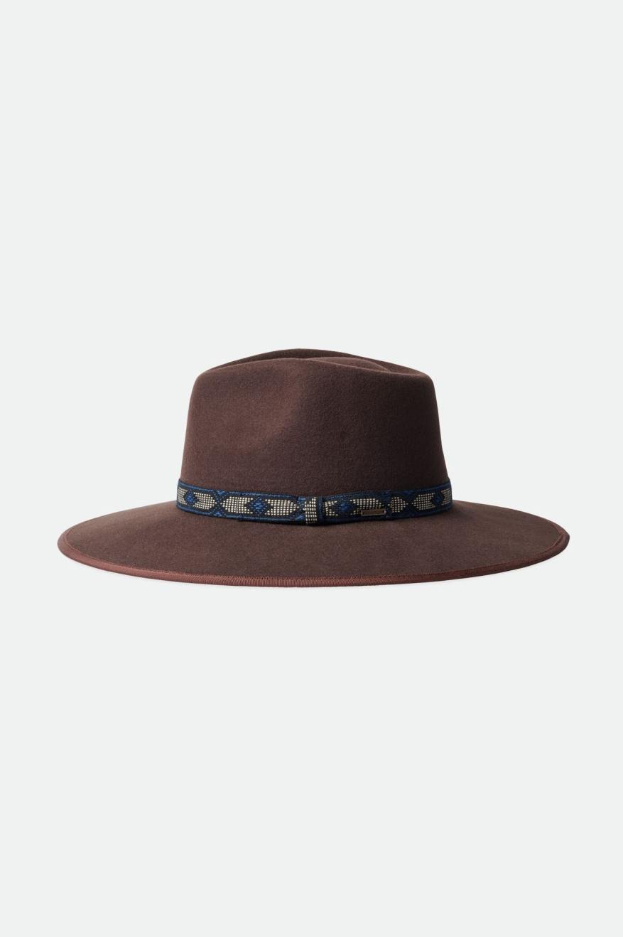 Sombreros Brixton Jo Rancher Hat Mujer Marrom Oscuro | PSFYGI798