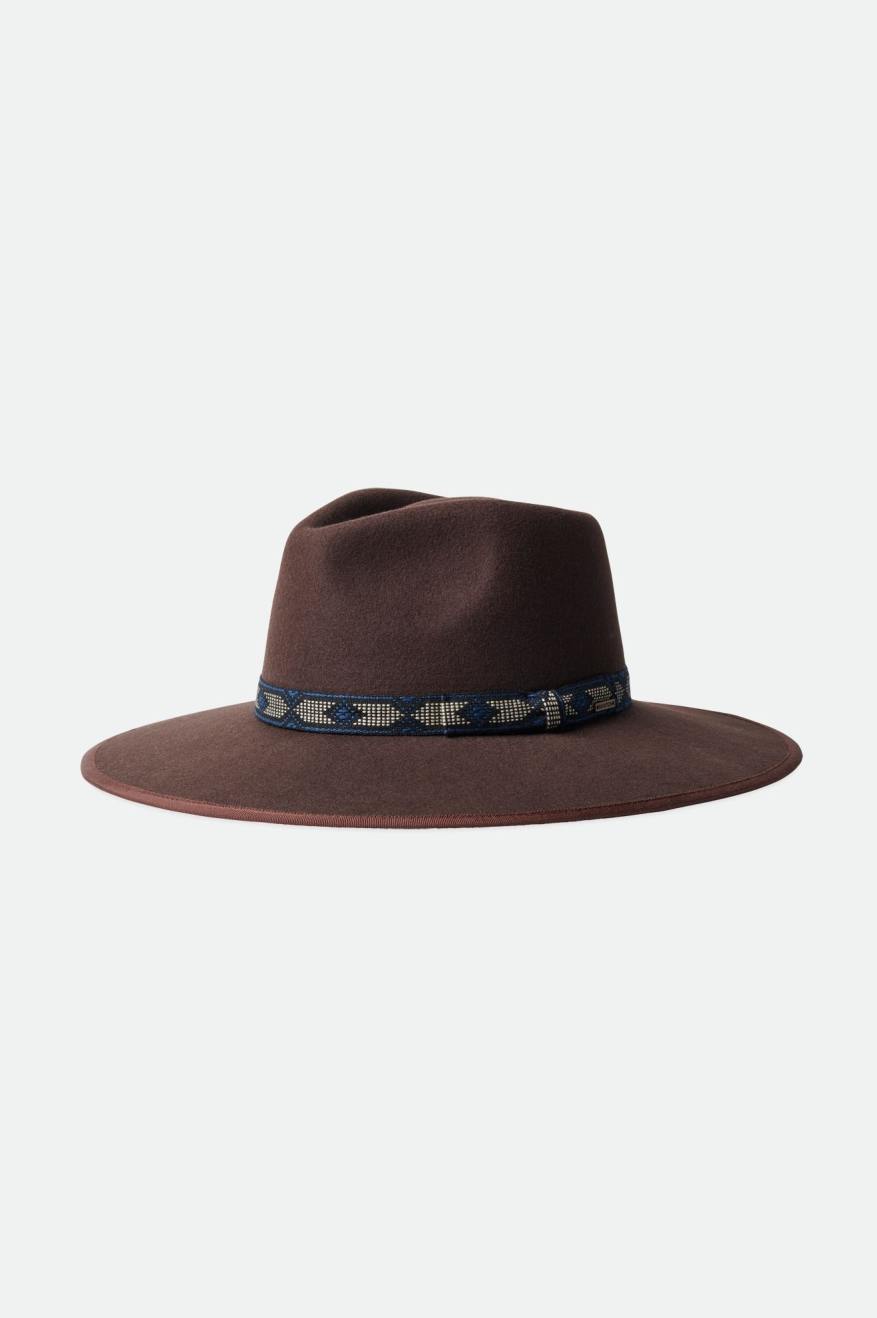 Sombreros Brixton Jo Rancher Hat Mujer Marrom Oscuro | PSFYGI798