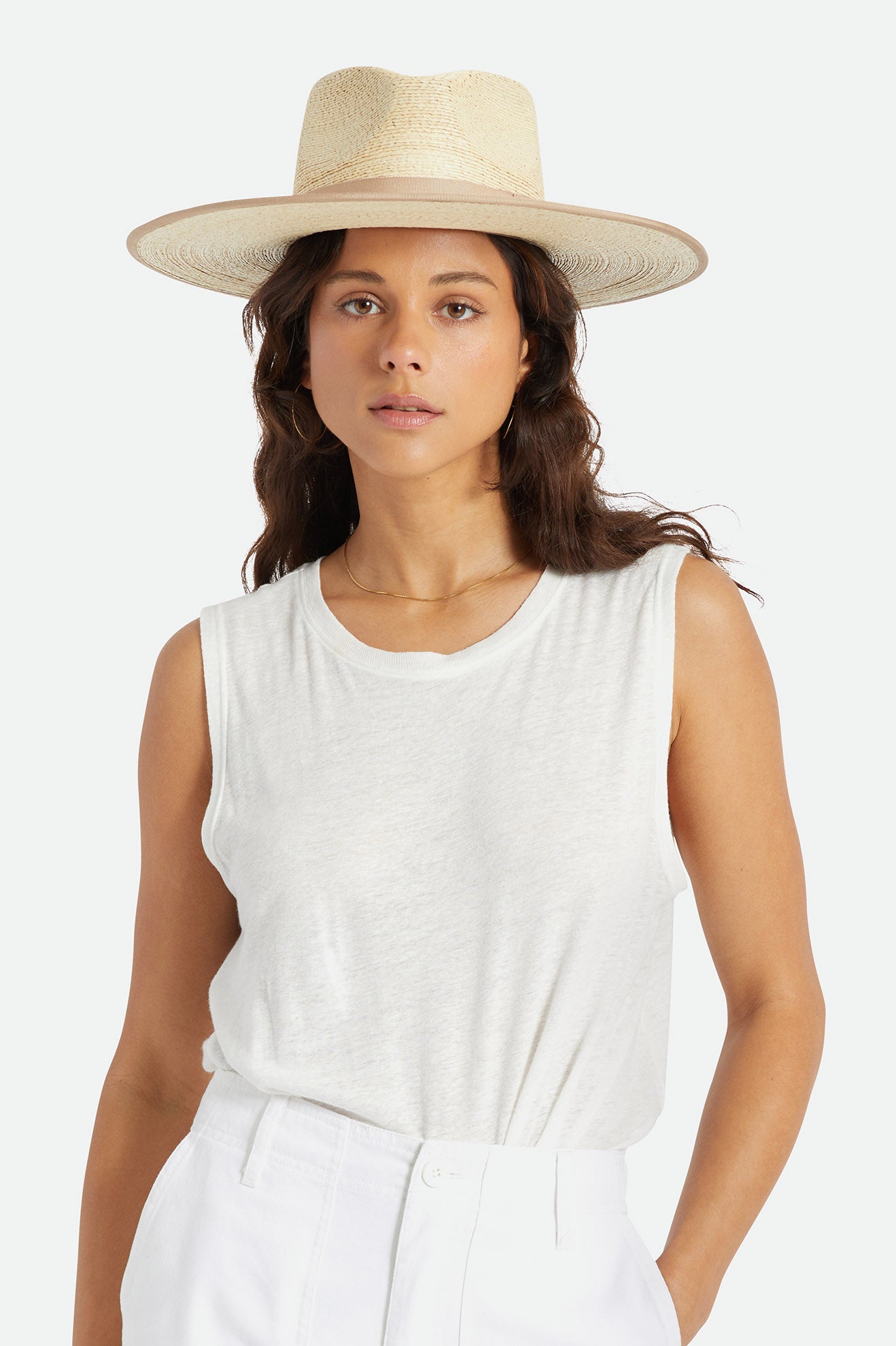 Sombreros Brixton Jo Straw Rancher Hat Mujer Beige | YSKTVL694