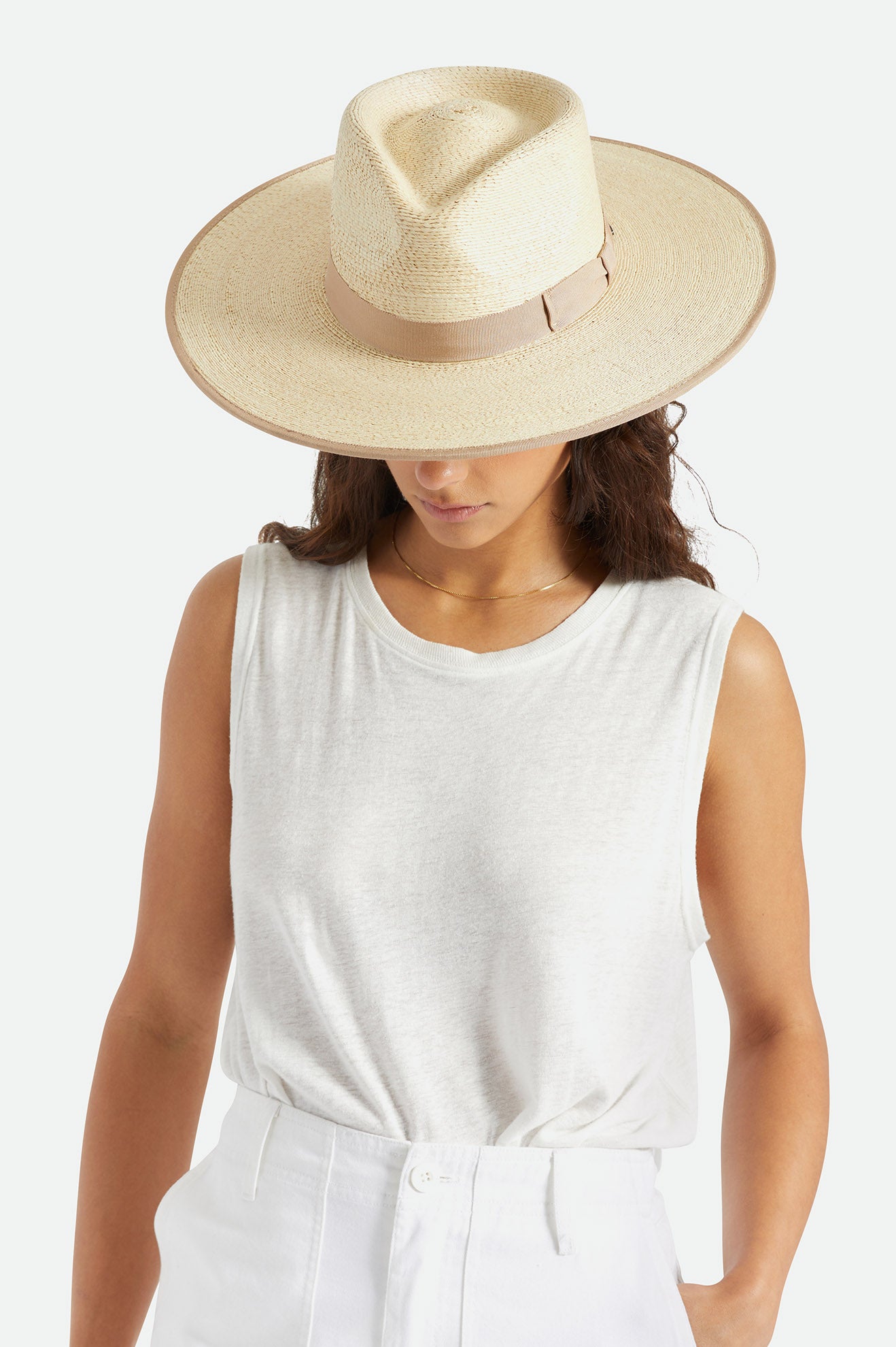 Sombreros Brixton Jo Straw Rancher Hat Mujer Beige | YSKTVL694