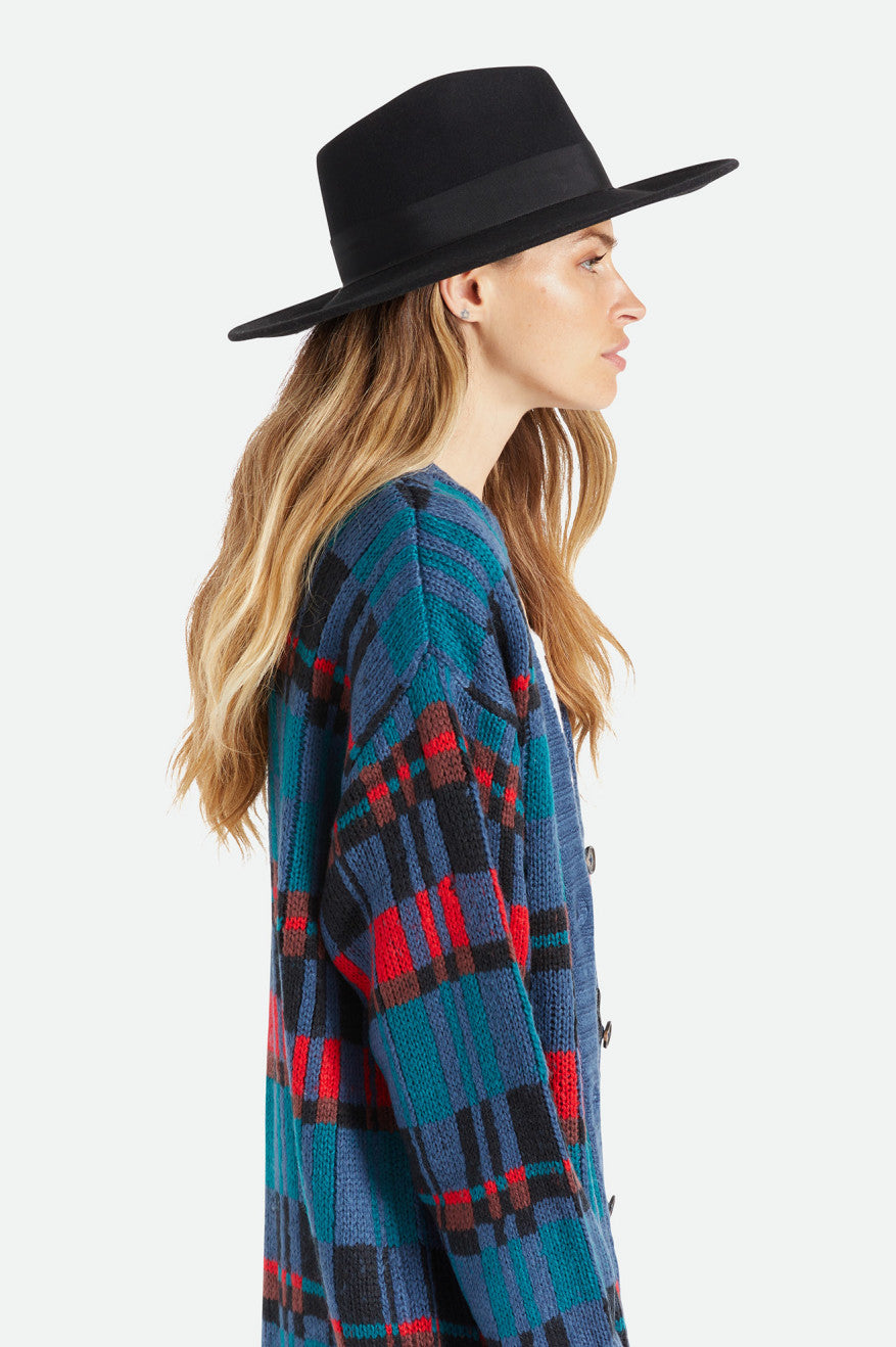 Sombreros Brixton Joanna Felt Hat Mujer Negros | ZGXDNT219