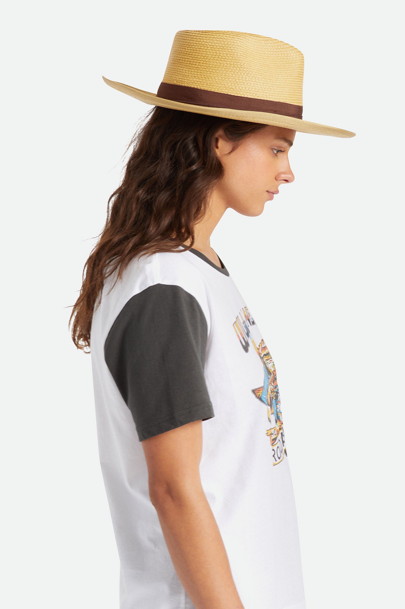 Sombreros Brixton Reno Straw Hat Mujer Marrom | YWUZBF491