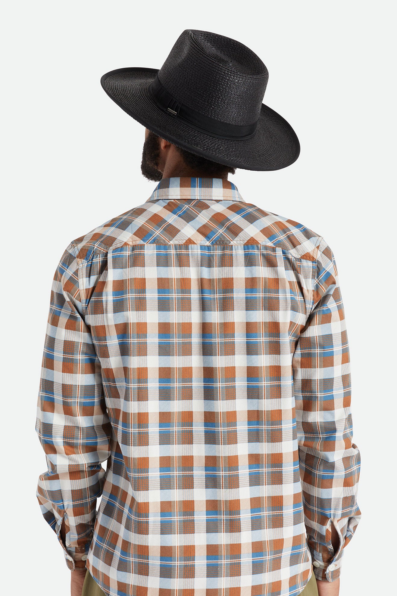 Sombreros Brixton Reno Straw Hombre Negros | FRMALE739