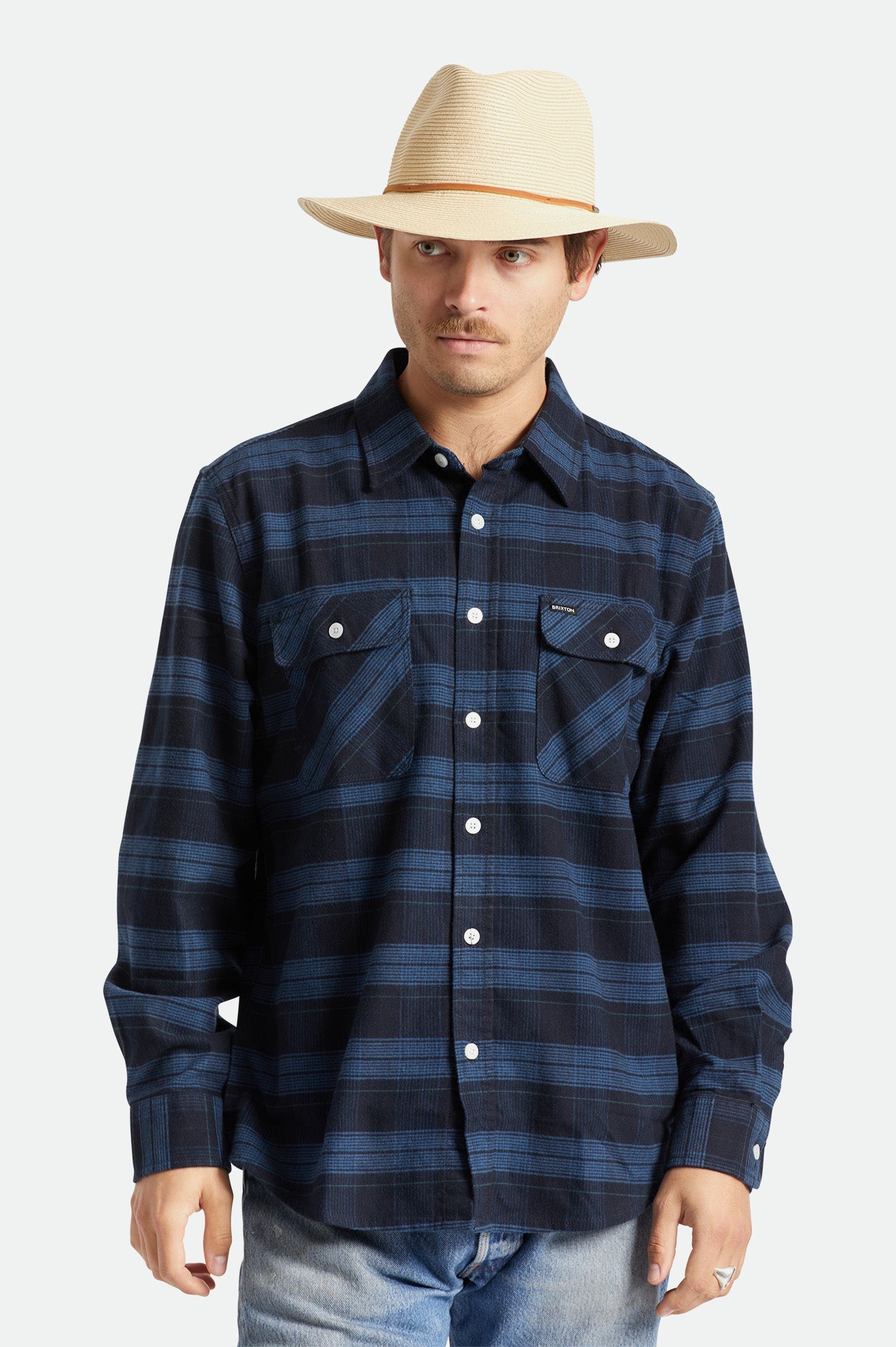 Sombreros Brixton Wesley Packable Fedora Hombre Marrom | TFLZJX741