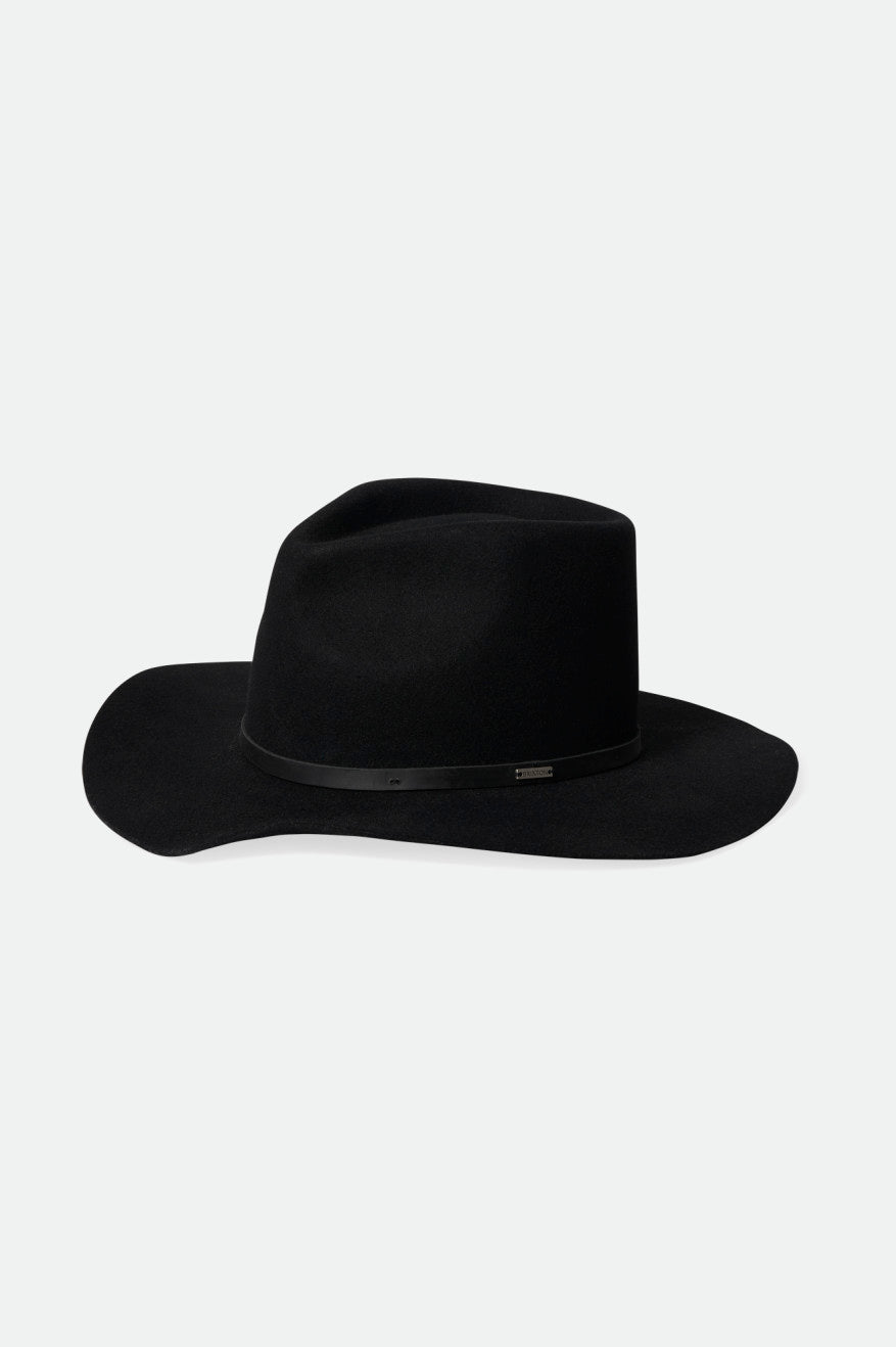 Sombreros Brixton Whiskey River Cowboy Hombre Negros | BMHKJE589