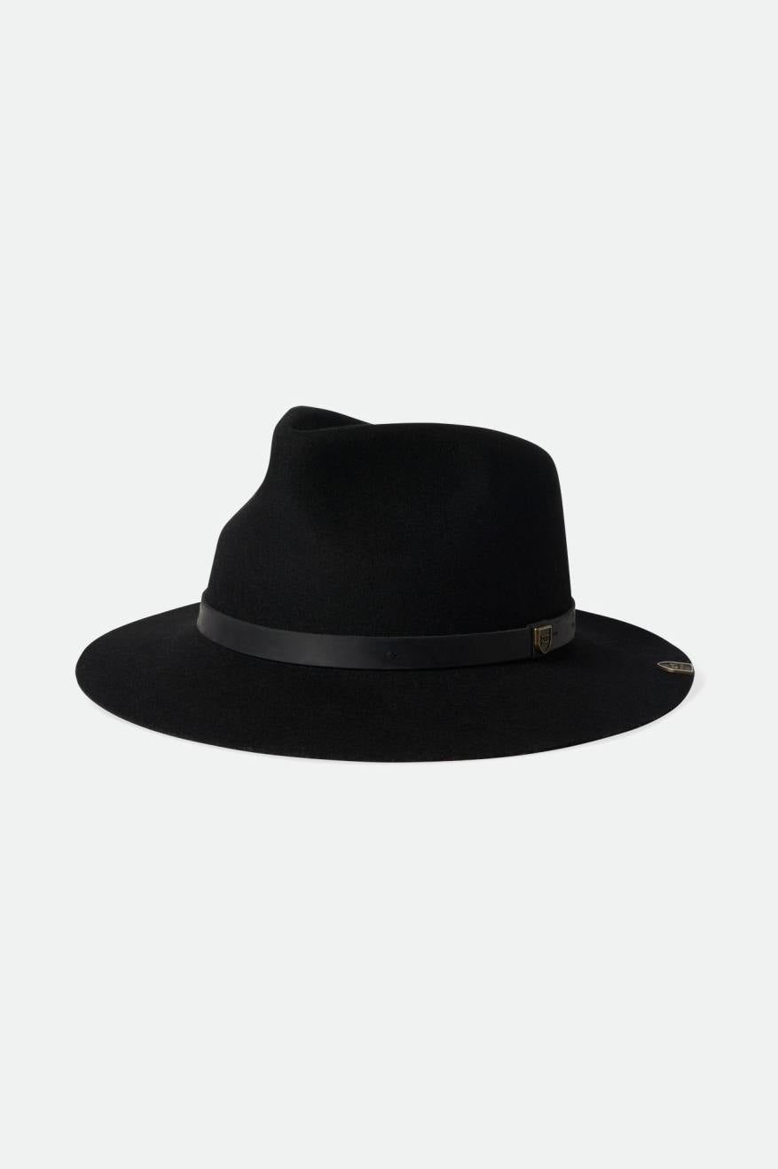 Sombreros De Fieltro Brixton Fender Jaguar Reverb Fedora Mujer Negros | DGSRMQ280