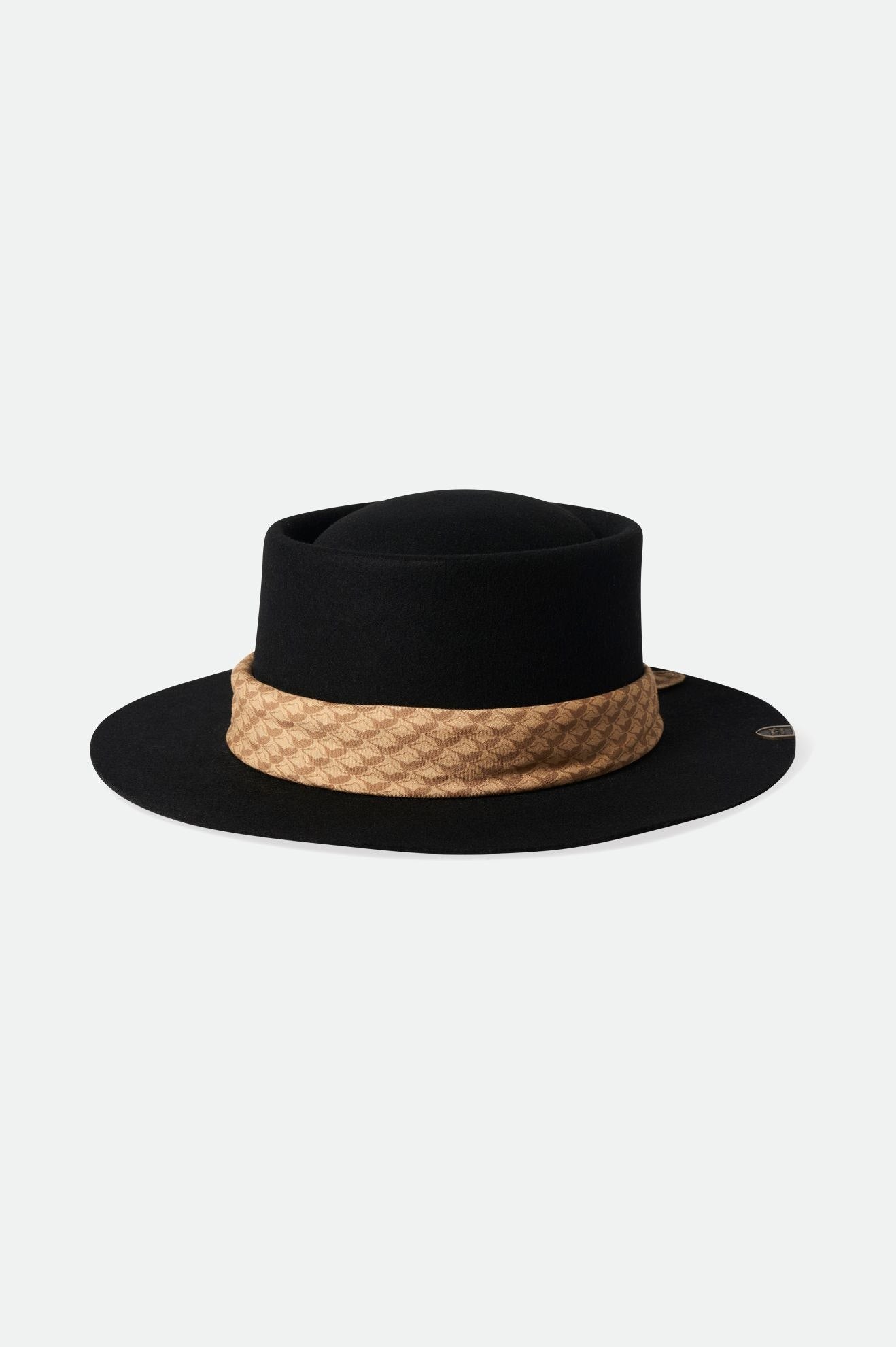 Sombreros De Fieltro Brixton Fender Jaguar Contour Fedora Mujer Negros | GVLWTH913