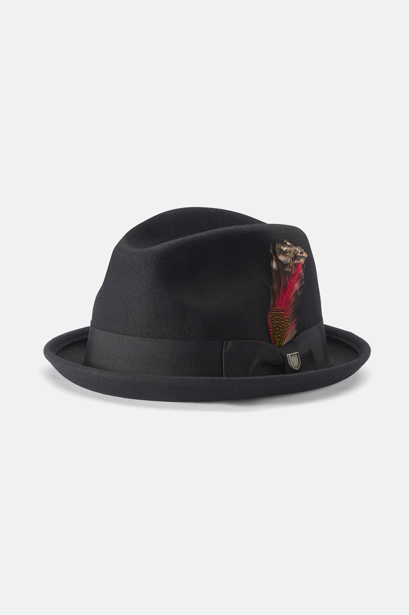 Sombreros De Fieltro Brixton Gain Fedora Mujer Negros | JBTKPC581