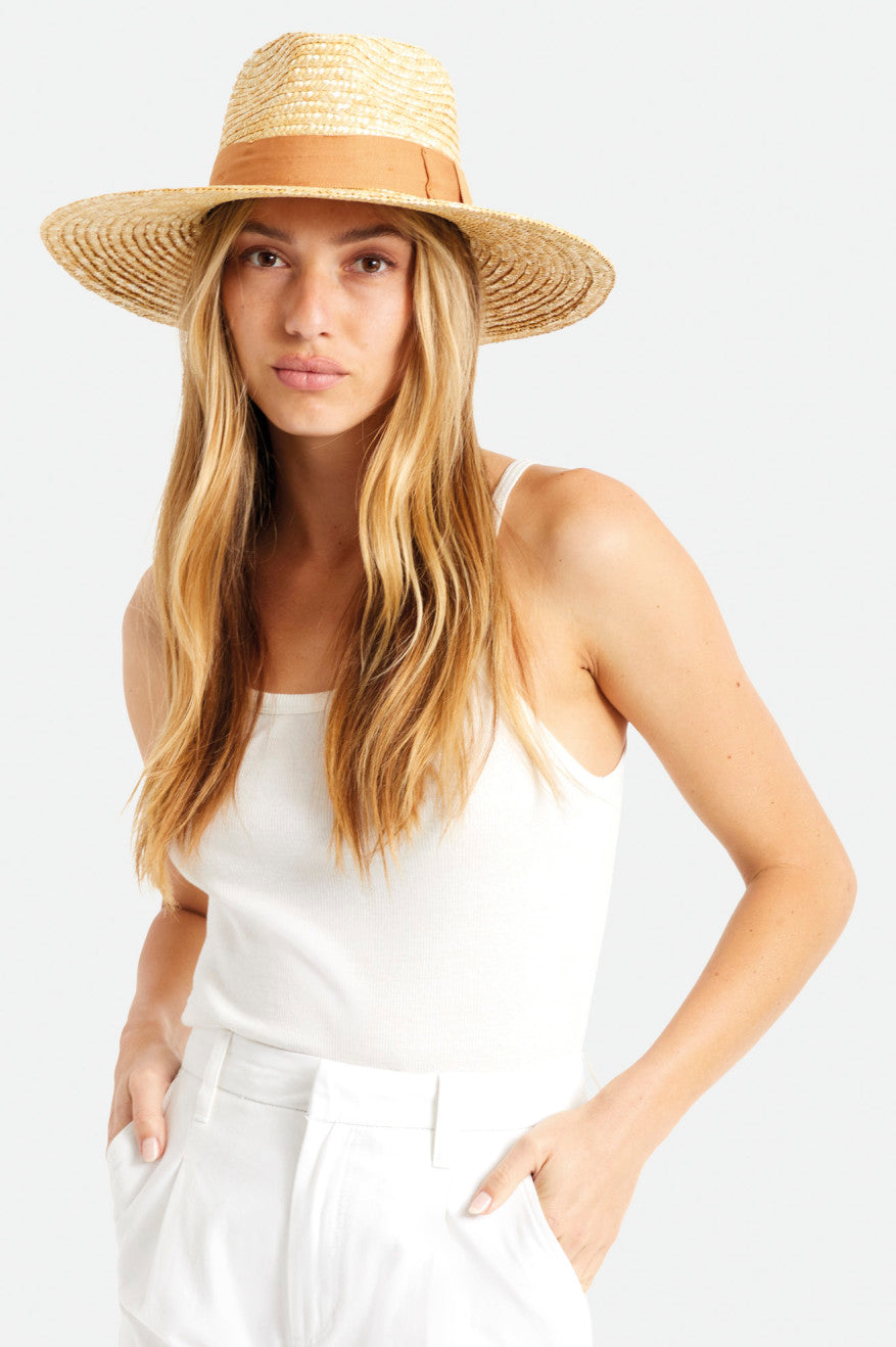 Sombreros De Fieltro Brixton Joanna Hat Mujer Naranjas | XRZSAJ908