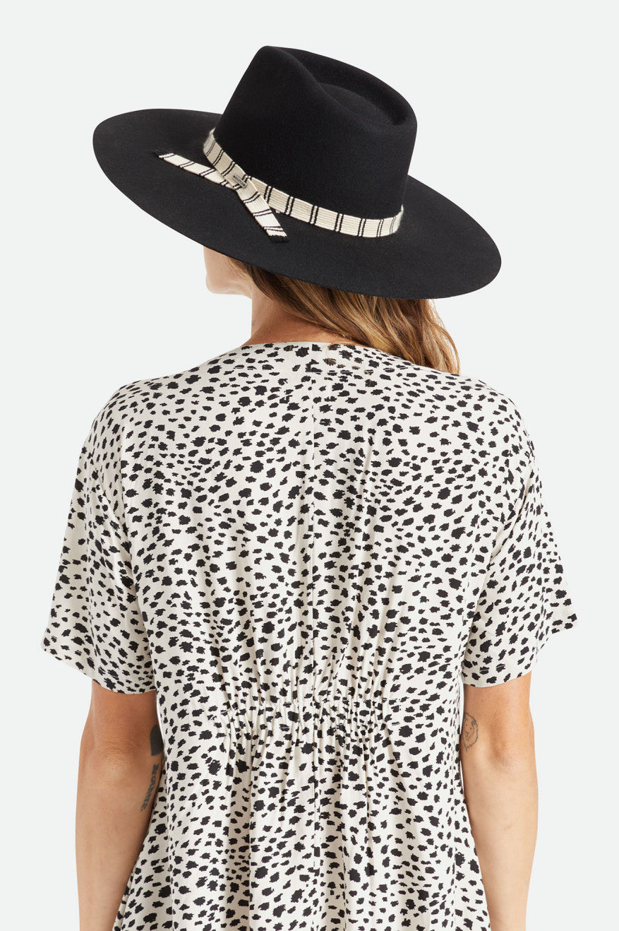 Sombreros De Fieltro Brixton Leigh Felt Fedora Mujer Negros | LZCYXP710