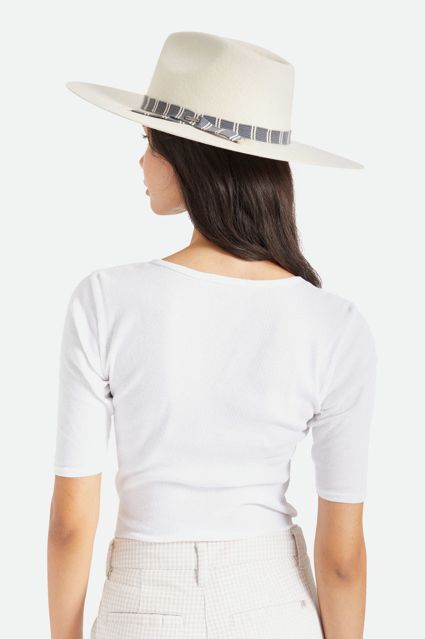 Sombreros De Fieltro Brixton Leigh Felt Fedora Mujer Blancos | ZHRLGC507