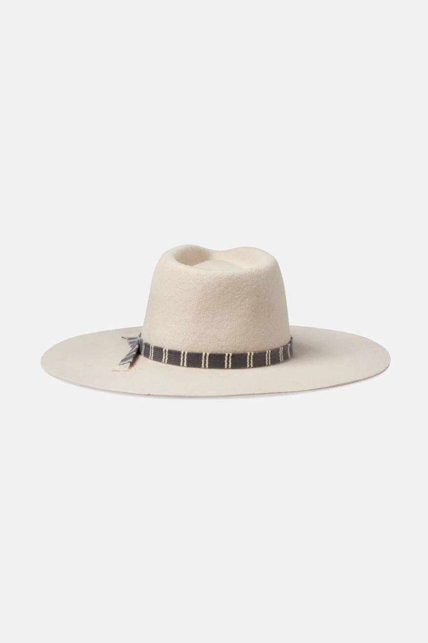 Sombreros De Fieltro Brixton Leigh Felt Fedora Mujer Blancos | ZHRLGC507