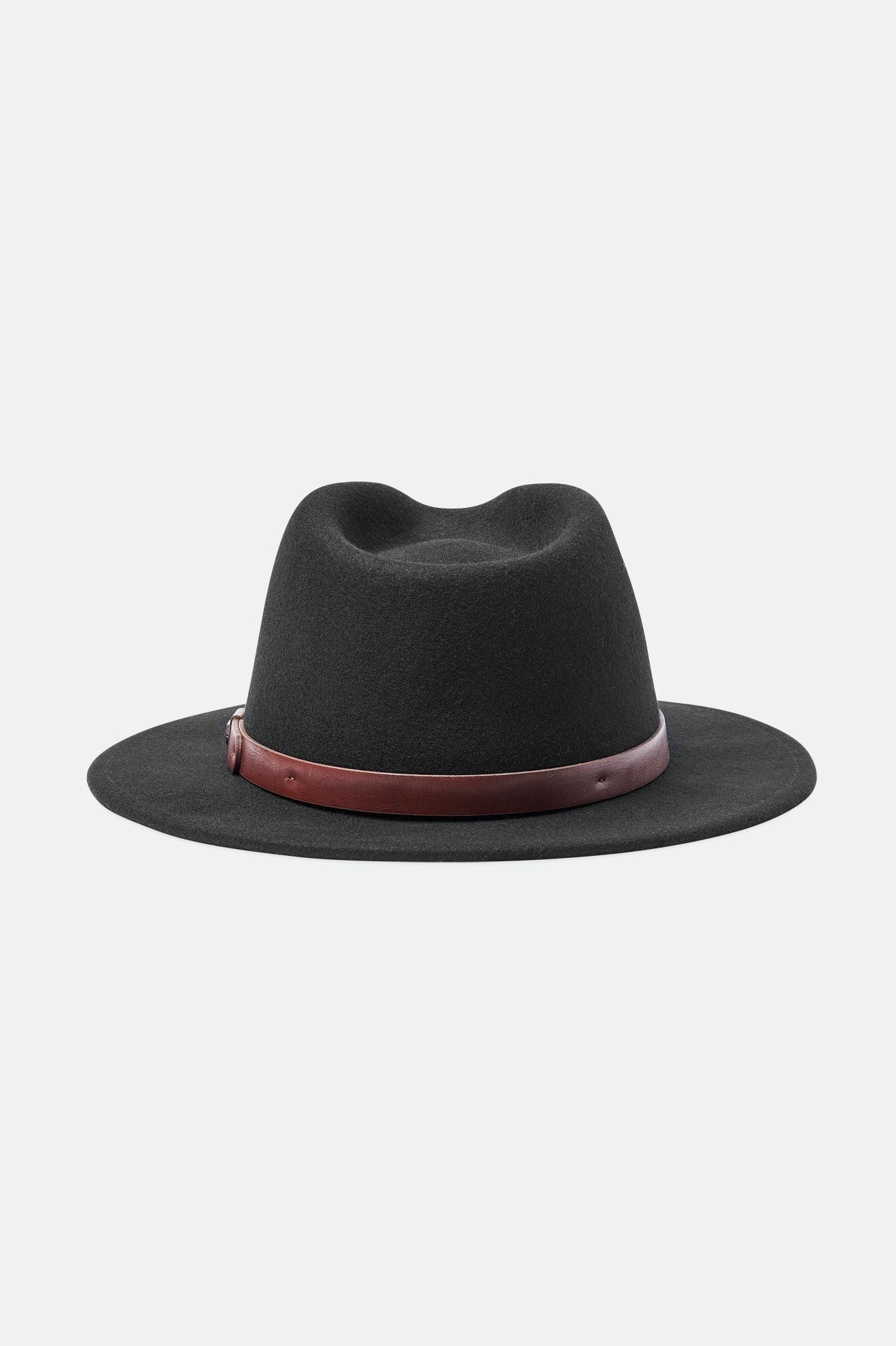 Sombreros De Fieltro Brixton Messer Fedora Mujer Negros | DJSZGP956