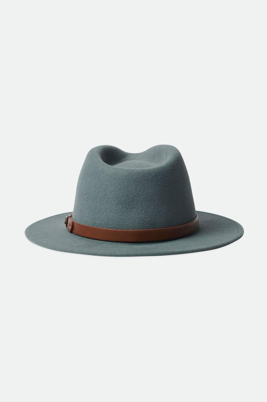 Sombreros De Fieltro Brixton Messer Fedora Mujer Azules | YRBINZ960