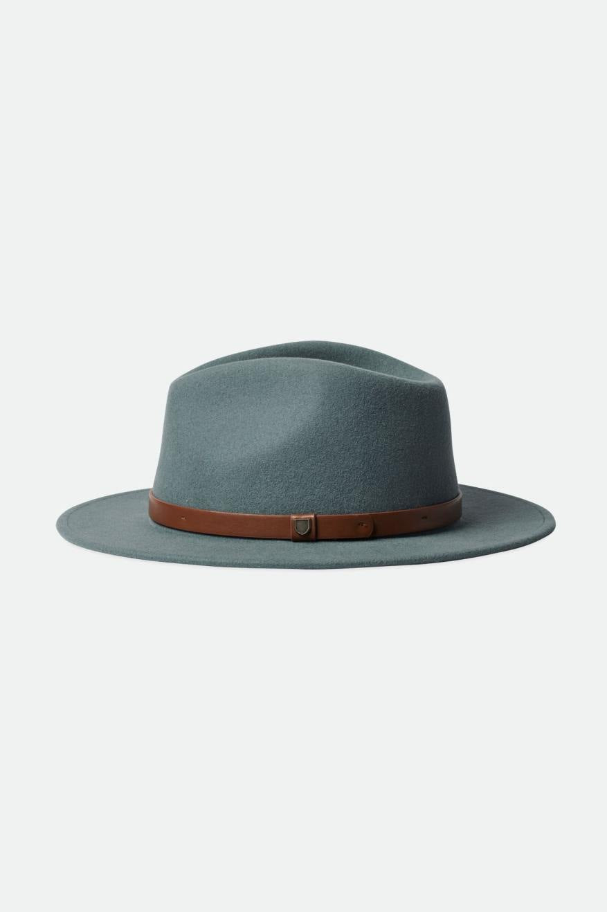 Sombreros De Fieltro Brixton Messer Fedora Mujer Azules | YRBINZ960