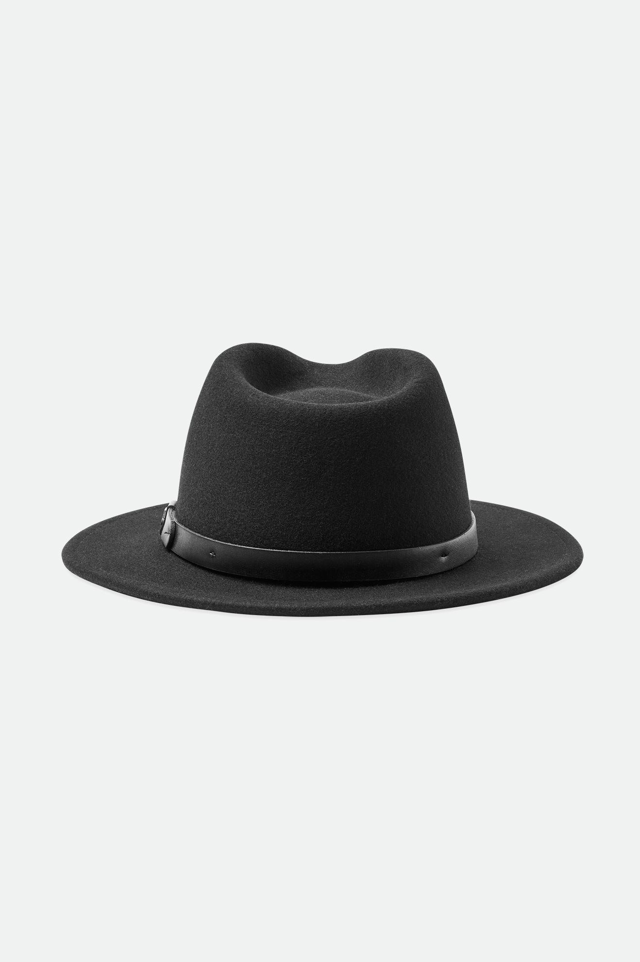 Sombreros De Fieltro Brixton Messer Fedora Mujer Negros | YZNQHS801