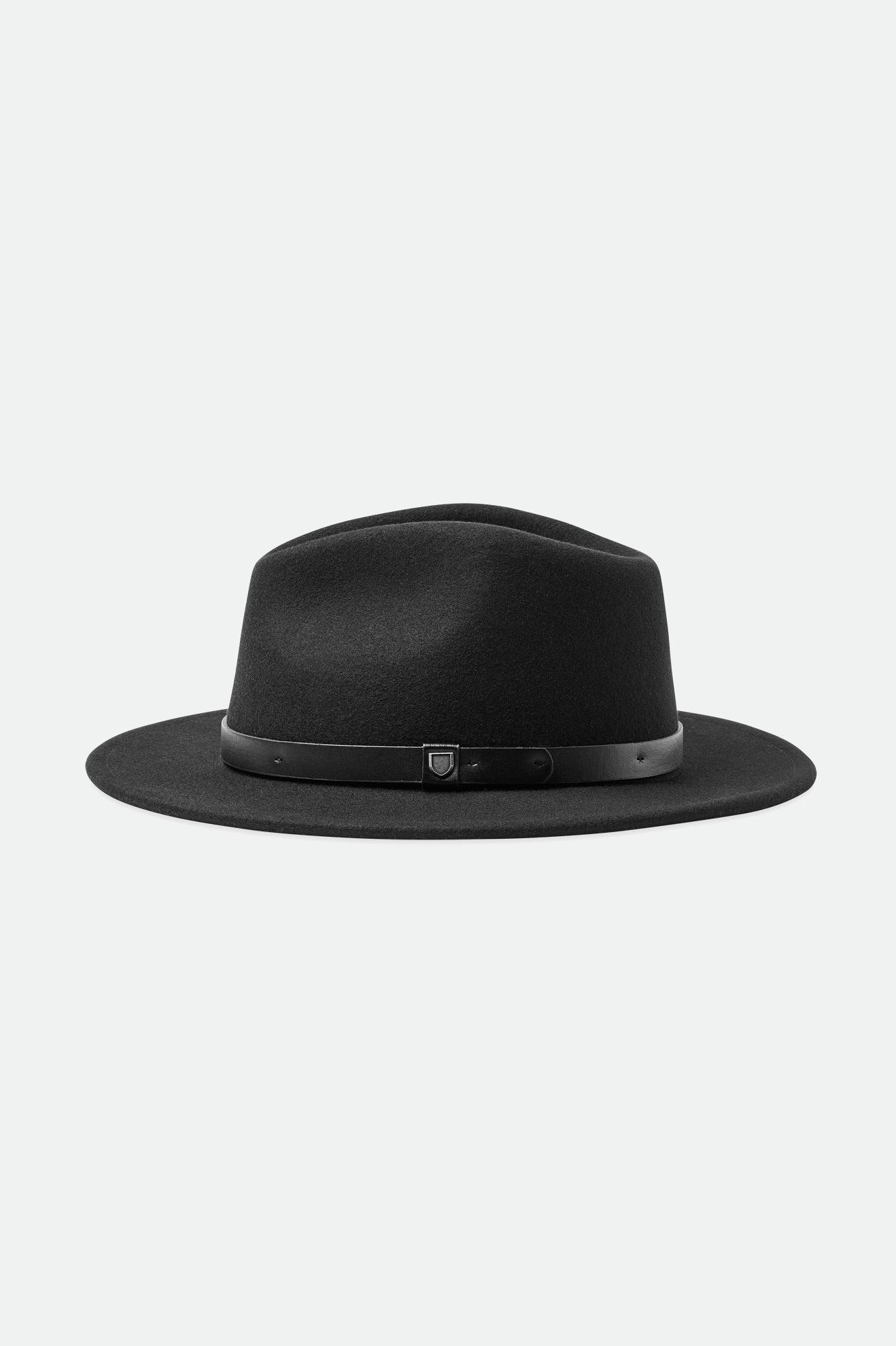 Sombreros De Fieltro Brixton Messer Fedora Mujer Negros | YZNQHS801