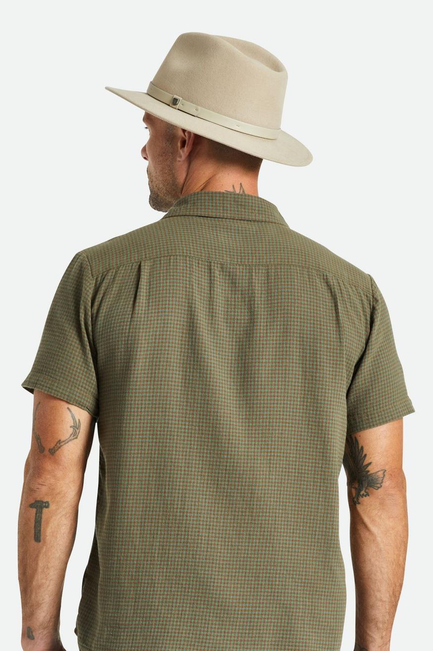 Sombreros De Fieltro Brixton Messer Hombre Verdes Claro | CFGOXM143