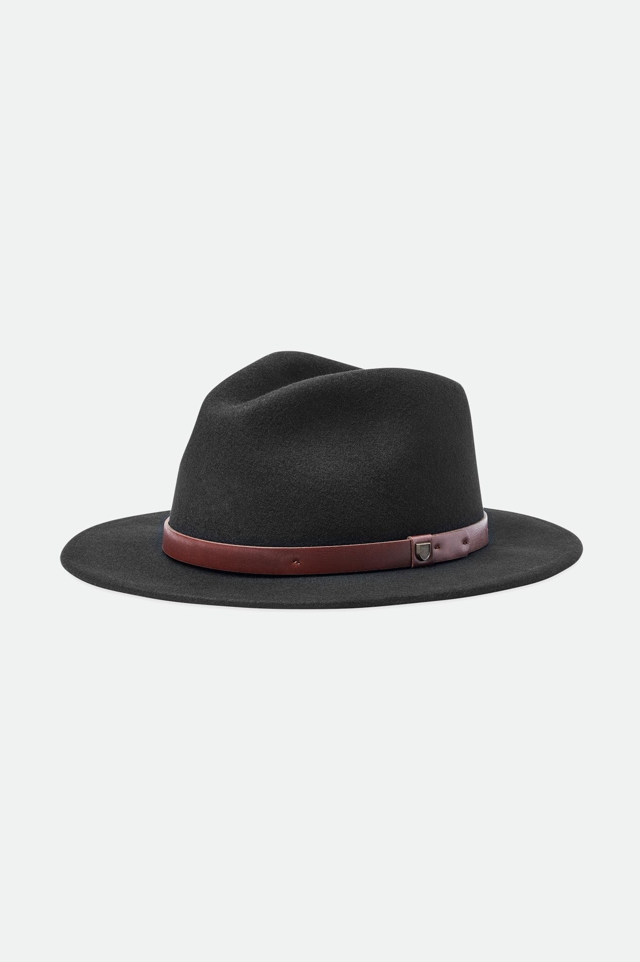 Sombreros De Fieltro Brixton Messer Hombre Negros | HOVDNU827