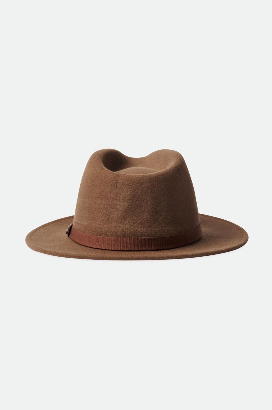 Sombreros De Fieltro Brixton Messer Packable Hombre Marrom | DELNCK926