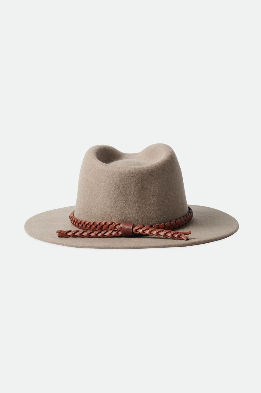 Sombreros De Fieltro Brixton Messer Western Hombre Beige | EMJIZF936