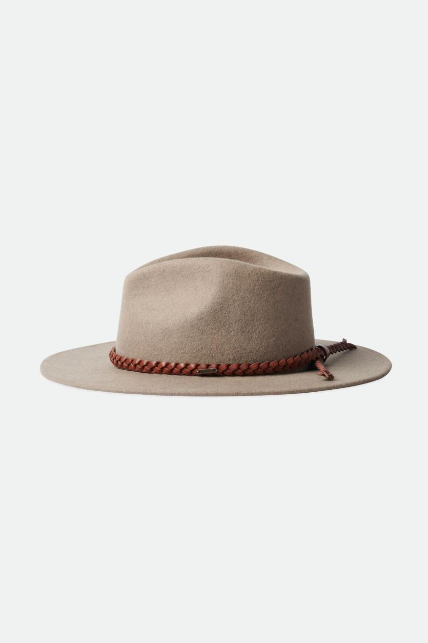 Sombreros De Fieltro Brixton Messer Western Hombre Beige | EMJIZF936