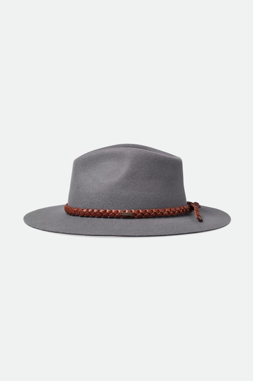 Sombreros De Fieltro Brixton Messer Western Fedora Mujer Grises | UWKDPH725