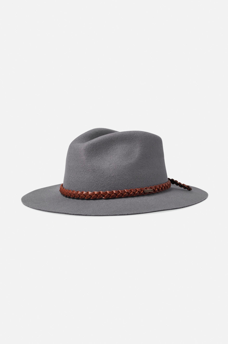 Sombreros De Fieltro Brixton Messer Western Fedora Mujer Grises | UWKDPH725