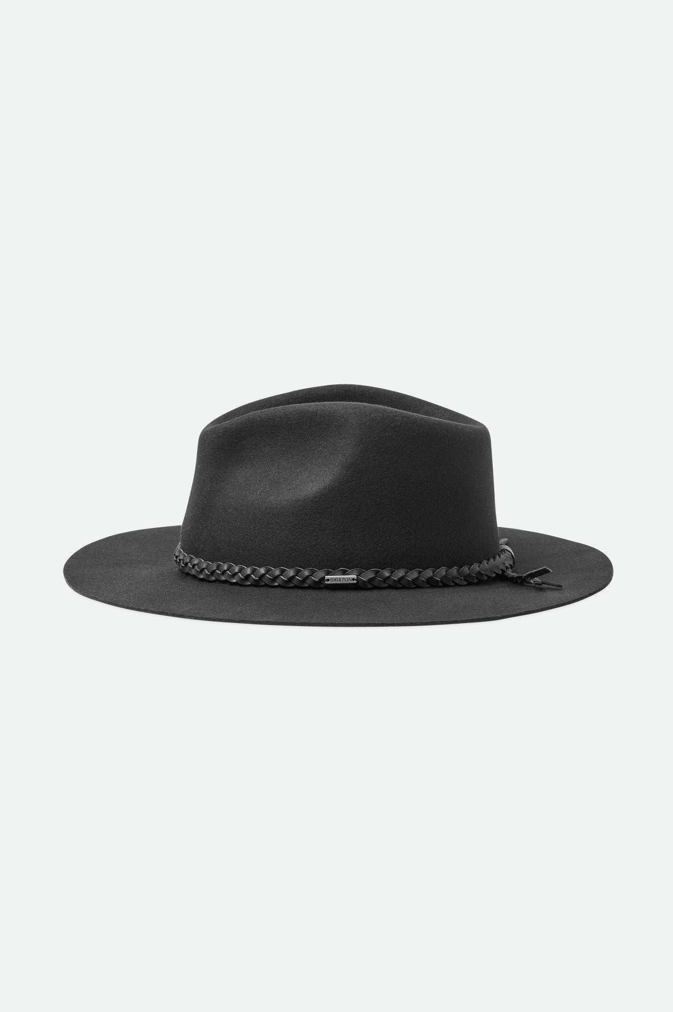 Sombreros De Fieltro Brixton Messer Western Hombre Negros | WSVIAU206