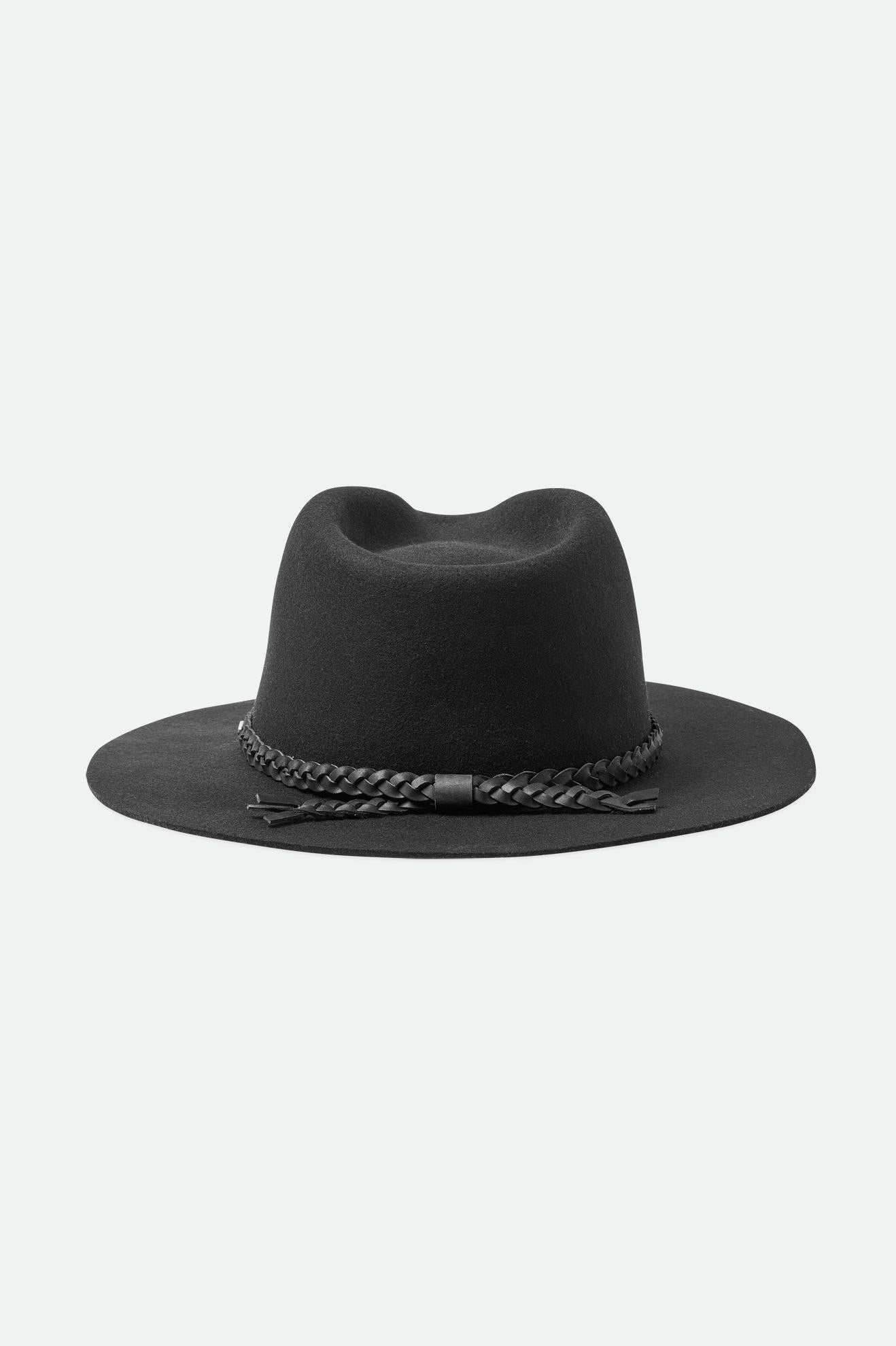 Sombreros De Fieltro Brixton Messer Western Hombre Negros | WSVIAU206