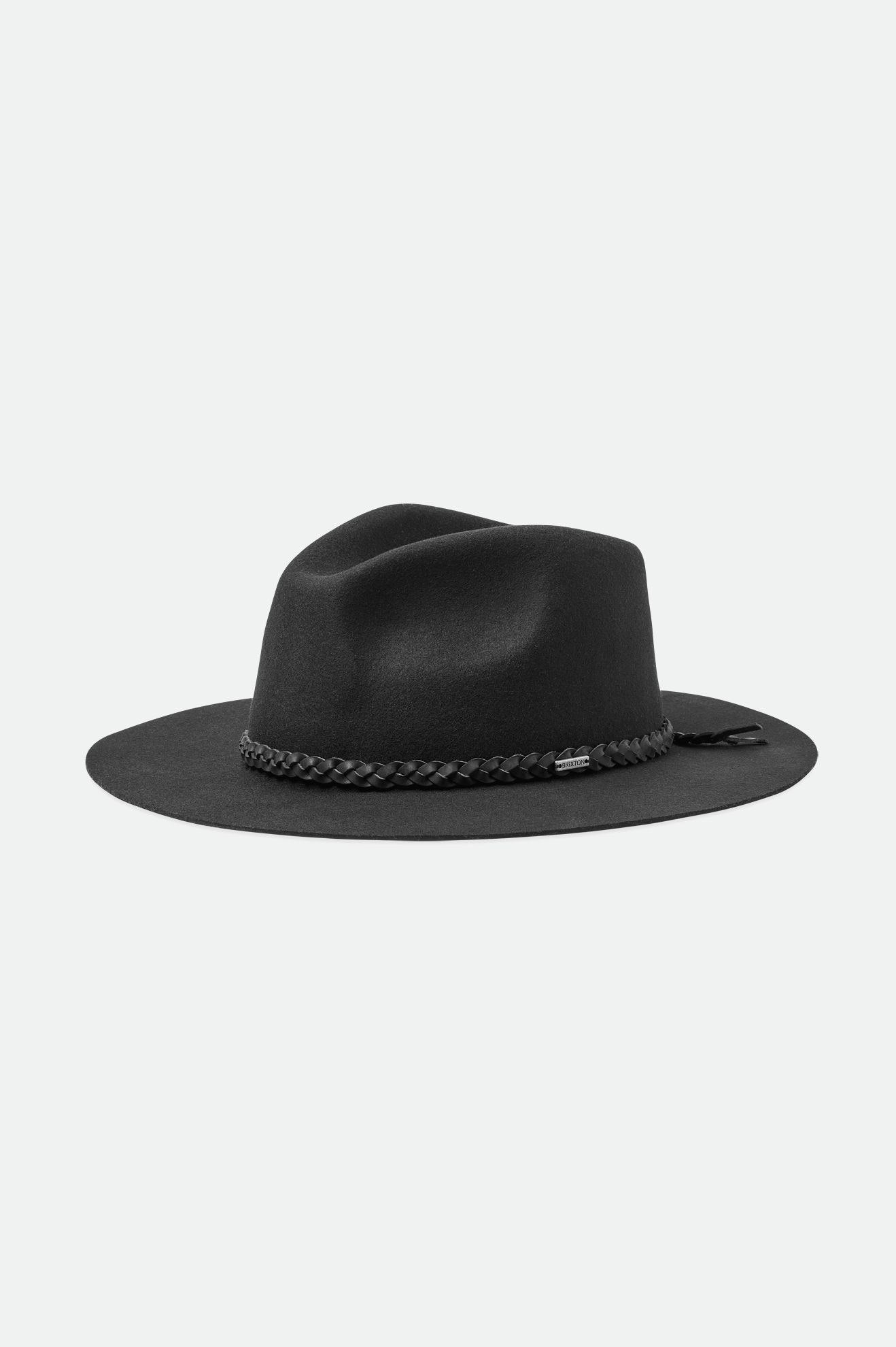 Sombreros De Fieltro Brixton Messer Western Hombre Negros | WSVIAU206