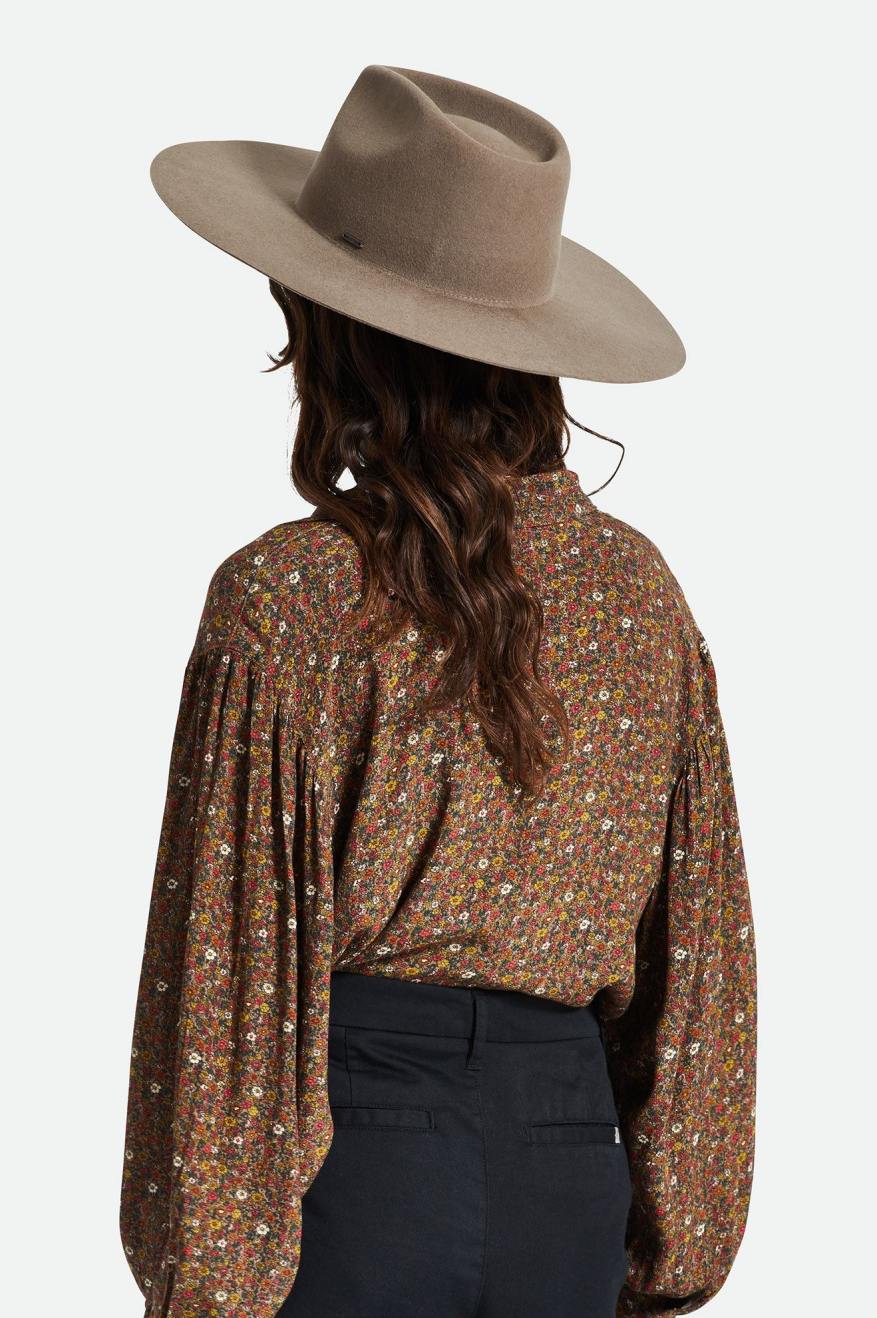 Sombreros De Fieltro Brixton Primrose Felt Fedora Mujer Grises | KFGCOX247