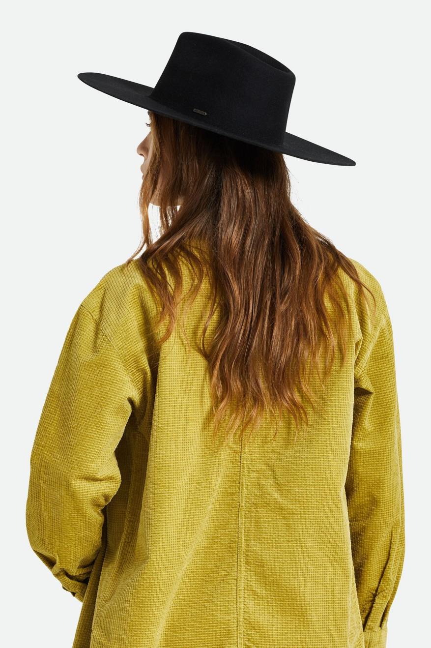 Sombreros De Fieltro Brixton Primrose Felt Fedora Mujer Negros | MSPKIO410