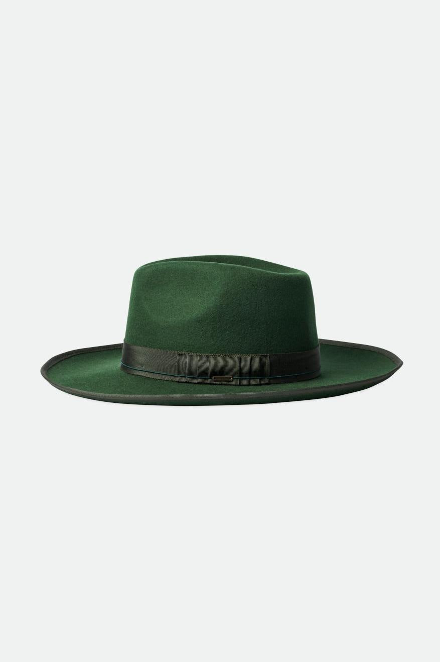 Sombreros De Fieltro Brixton Reno Fedora Mujer Verdes | IOKVEM348