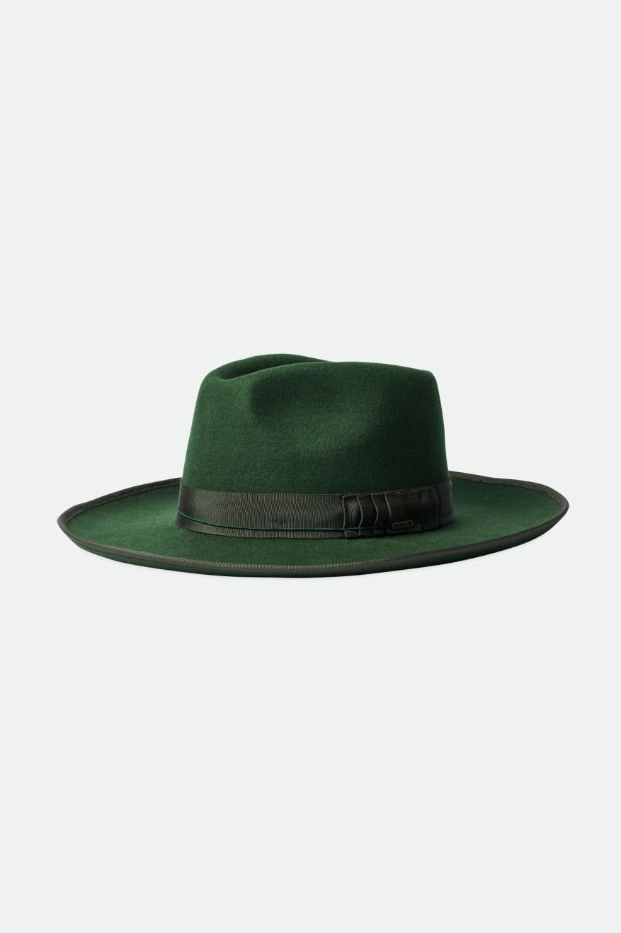 Sombreros De Fieltro Brixton Reno Fedora Mujer Verdes | IOKVEM348