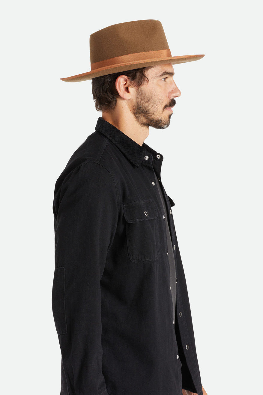 Sombreros De Fieltro Brixton Reno Fedora Mujer Marrom | QGTOWP456