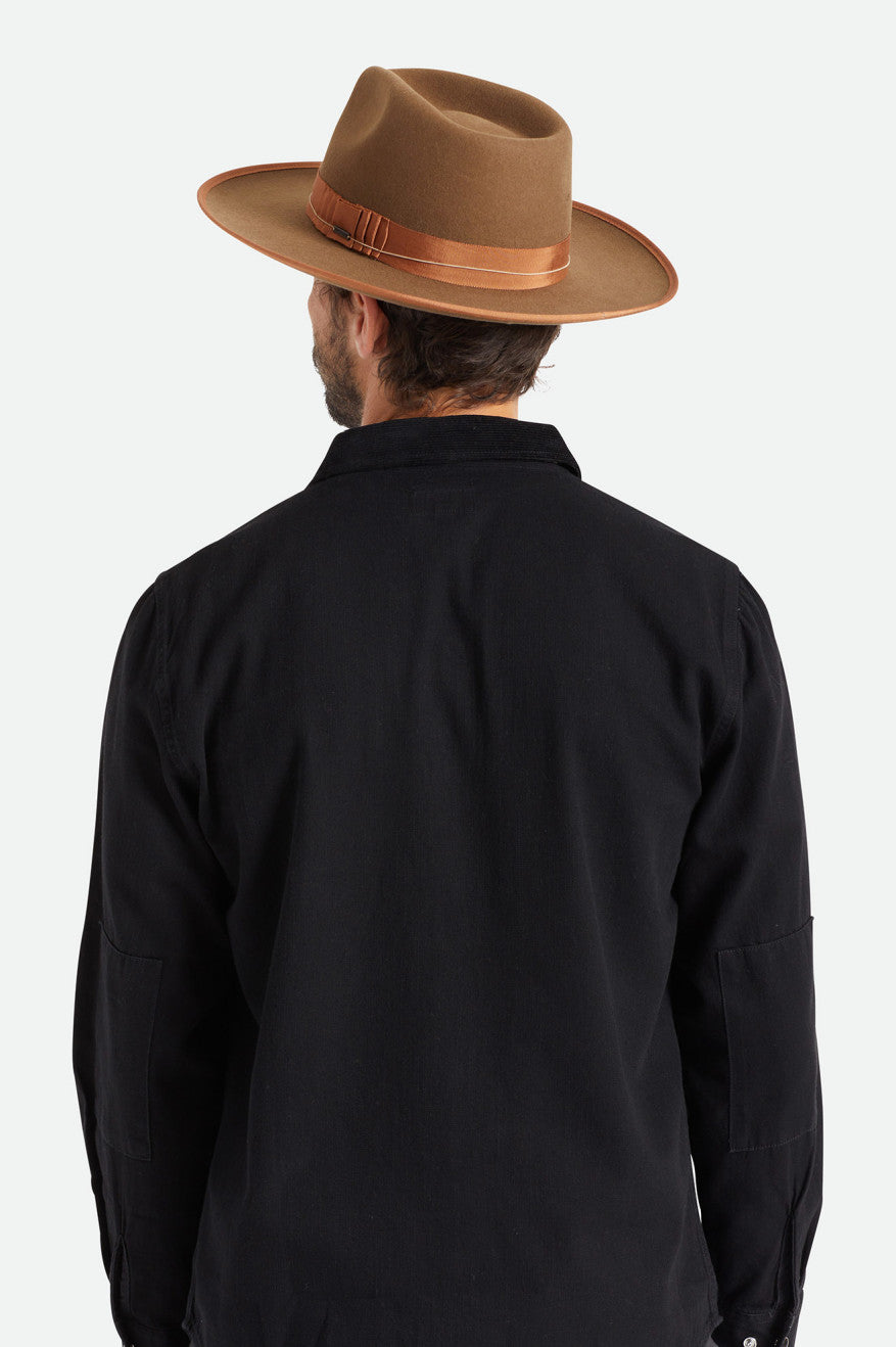 Sombreros De Fieltro Brixton Reno Fedora Mujer Marrom | QGTOWP456