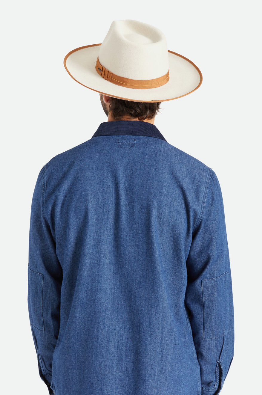 Sombreros De Fieltro Brixton Reno Hombre Blancos | UKHYPO807