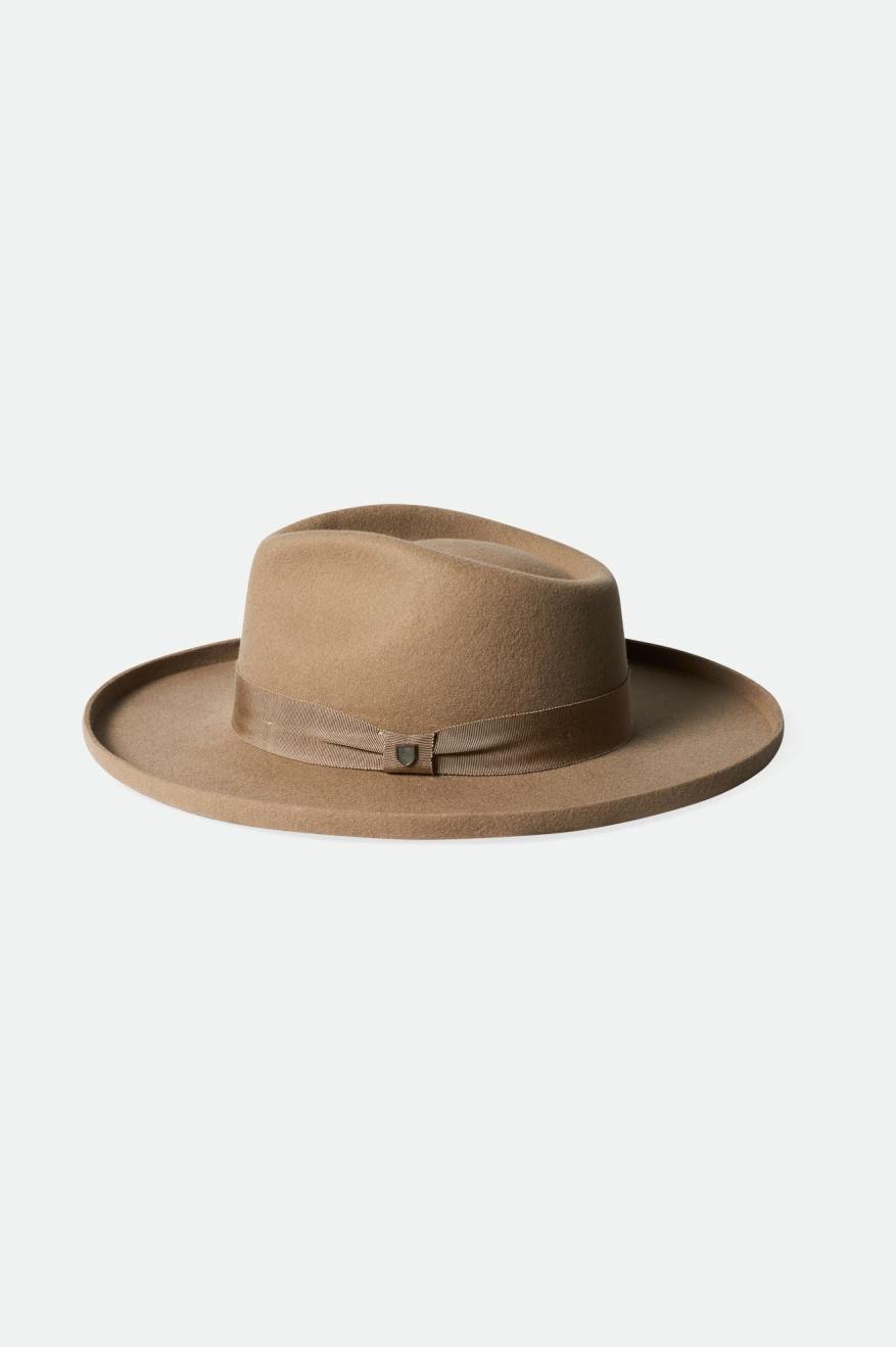 Sombreros De Fieltro Brixton Victoria Felt Fedora Mujer Marrom | VUWIMG961