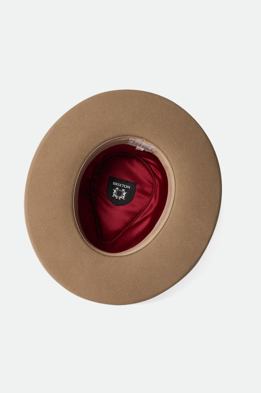 Sombreros De Fieltro Brixton Victoria Felt Fedora Mujer Marrom | VUWIMG961