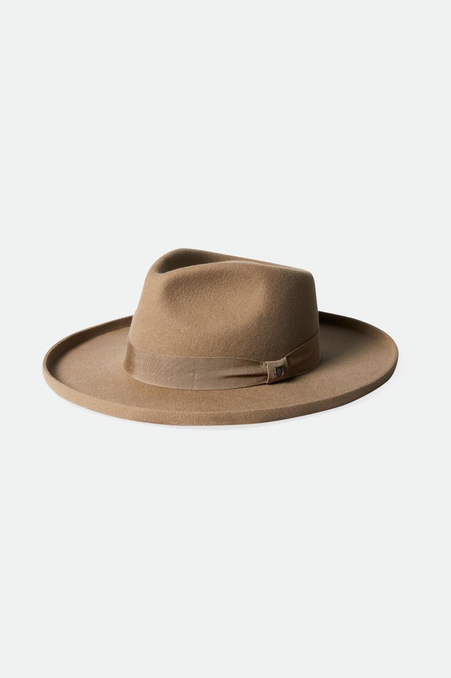 Sombreros De Fieltro Brixton Victoria Felt Fedora Mujer Marrom | VUWIMG961