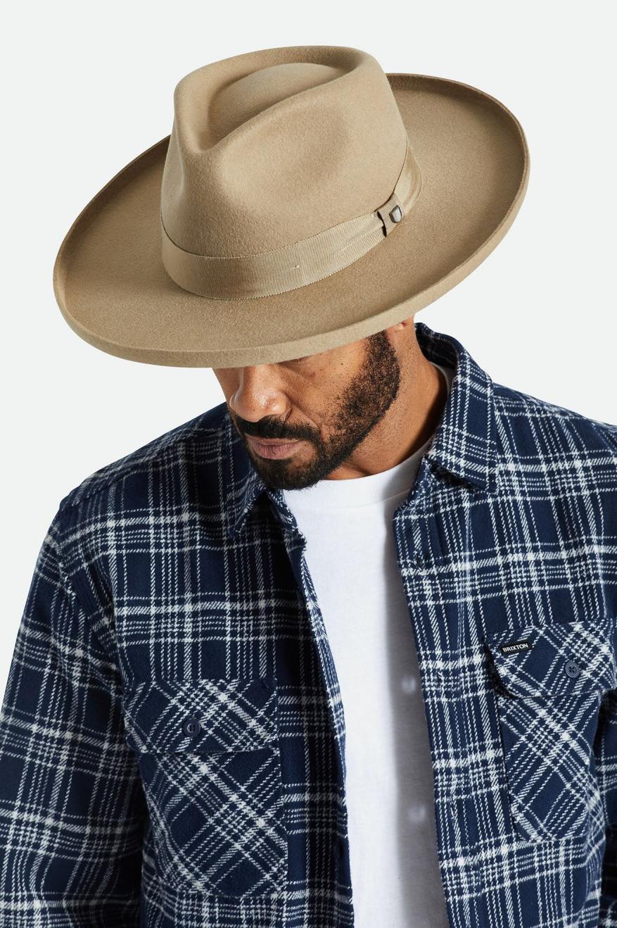 Sombreros De Fieltro Brixton Victoria Felt Hombre Marrom | XBUKDQ901