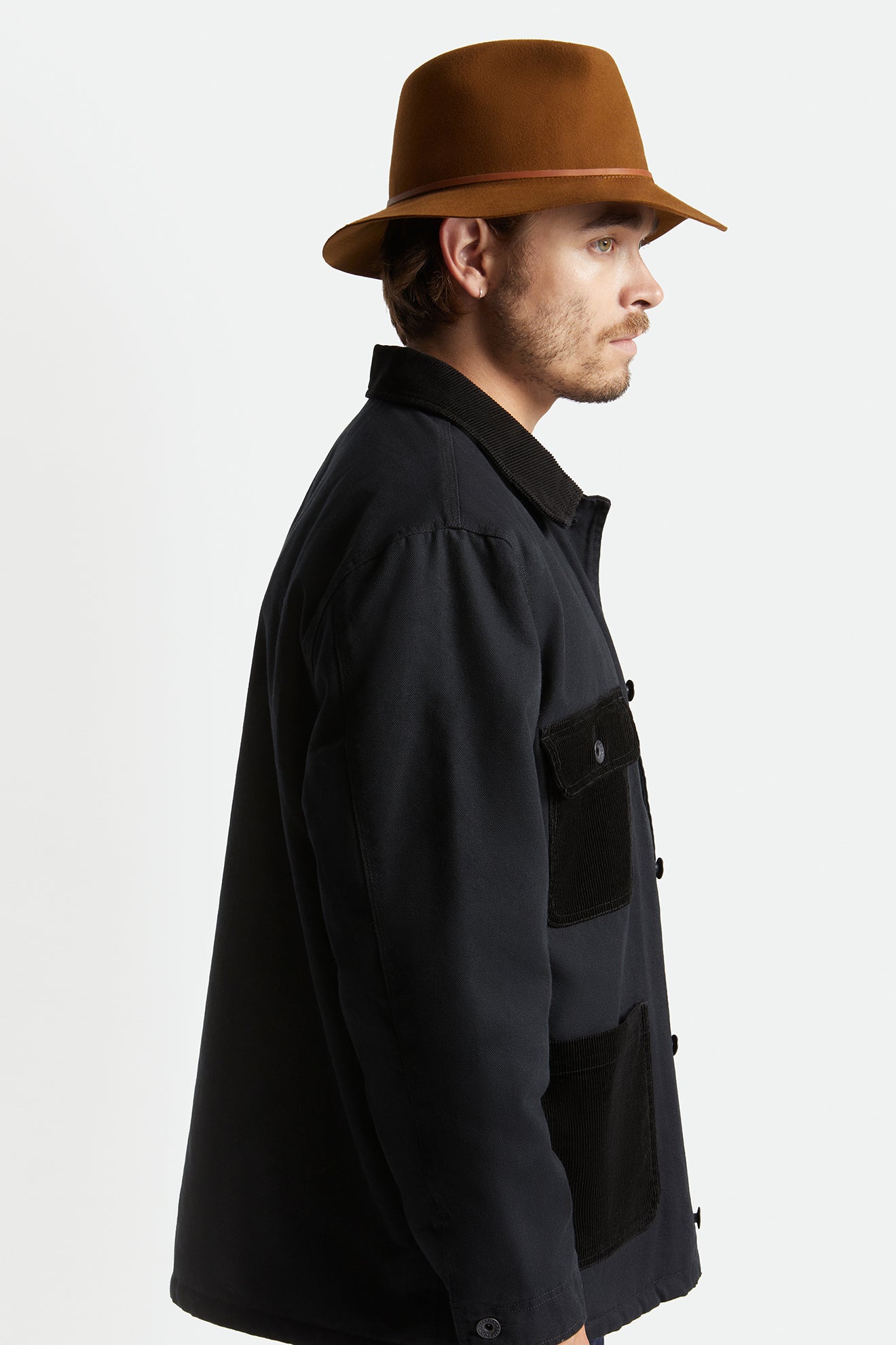 Sombreros De Fieltro Brixton Wesley Packable Hombre Cafes | OZEQTC745