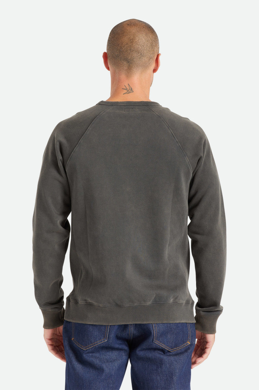 Sudadera Con Capucha Brixton Cooper Reserve Raglan Crew Hombre Negros | HAKBWG148