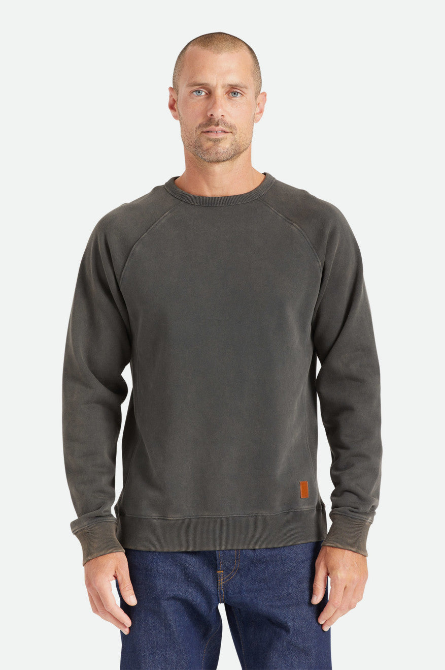 Sudadera Con Capucha Brixton Cooper Reserve Raglan Crew Hombre Negros | HAKBWG148