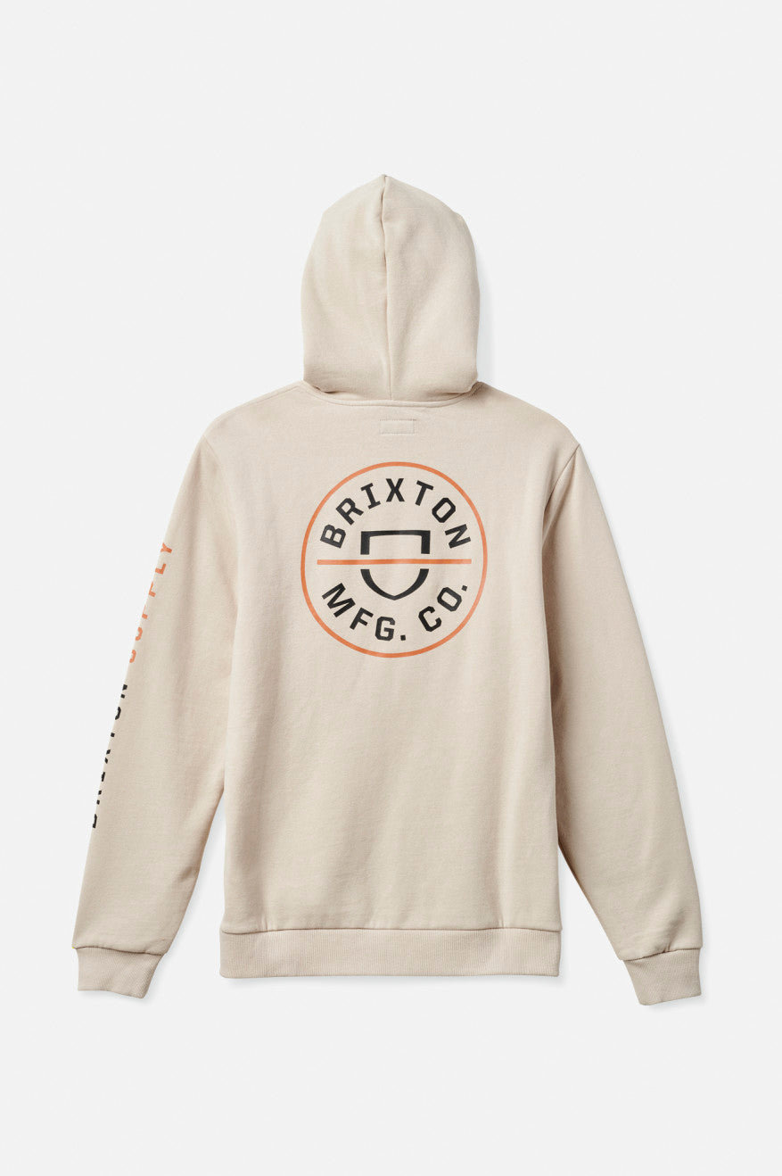 Sudadera Con Capucha Brixton Crest Hombre Beige Naranjas Negros | IJWSXG549