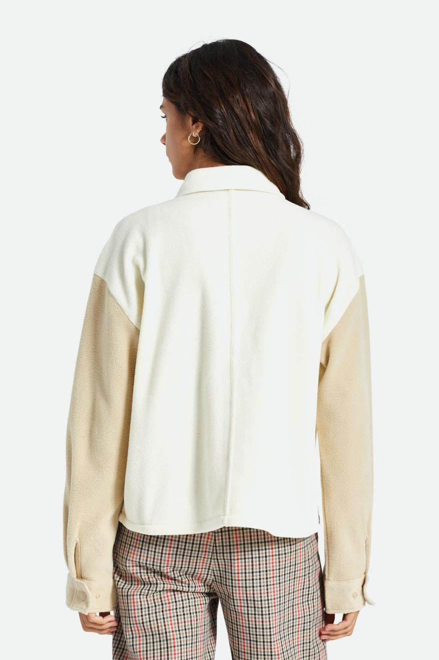 Suéteres Brixton Bowery Women L/S Arctic Stretch Fleece Mujer Amarillos Claro | FUPERK528